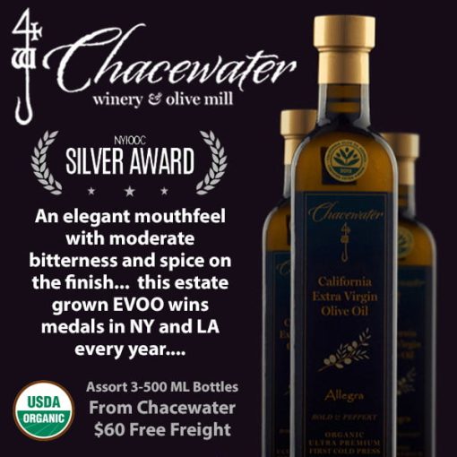 Chacewater ALLEGRA Extra Virgin Olive Oil