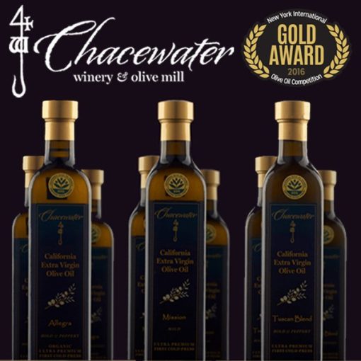 Buy 3 bottles of Chacewater Olive Mill's award winning olive oils and receive free freight in the 48 contiguous states.